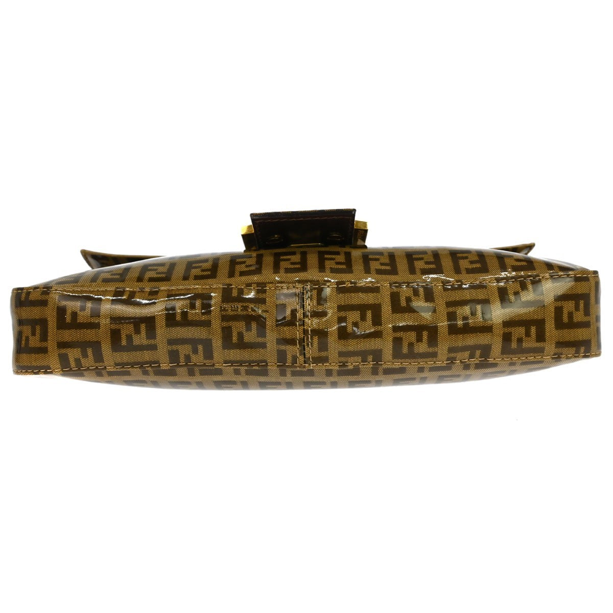 Fendi Baguette Vintage Shoulder Bag in Brown Zucchino PVC