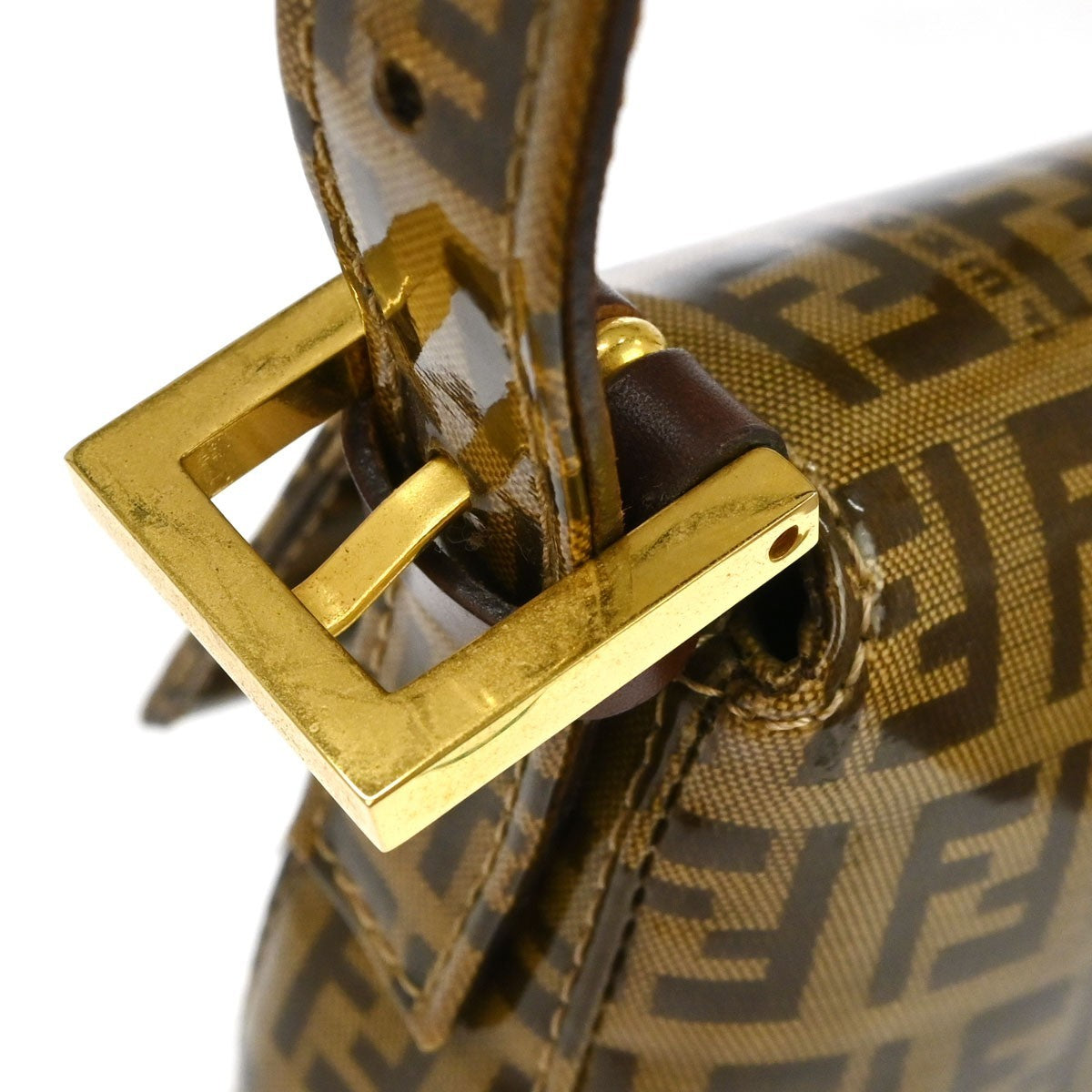 Fendi Baguette Vintage Shoulder Bag in Brown Zucchino PVC