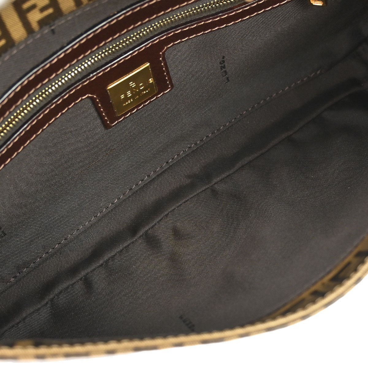 Fendi Baguette Vintage Shoulder Bag in Brown Zucchino PVC