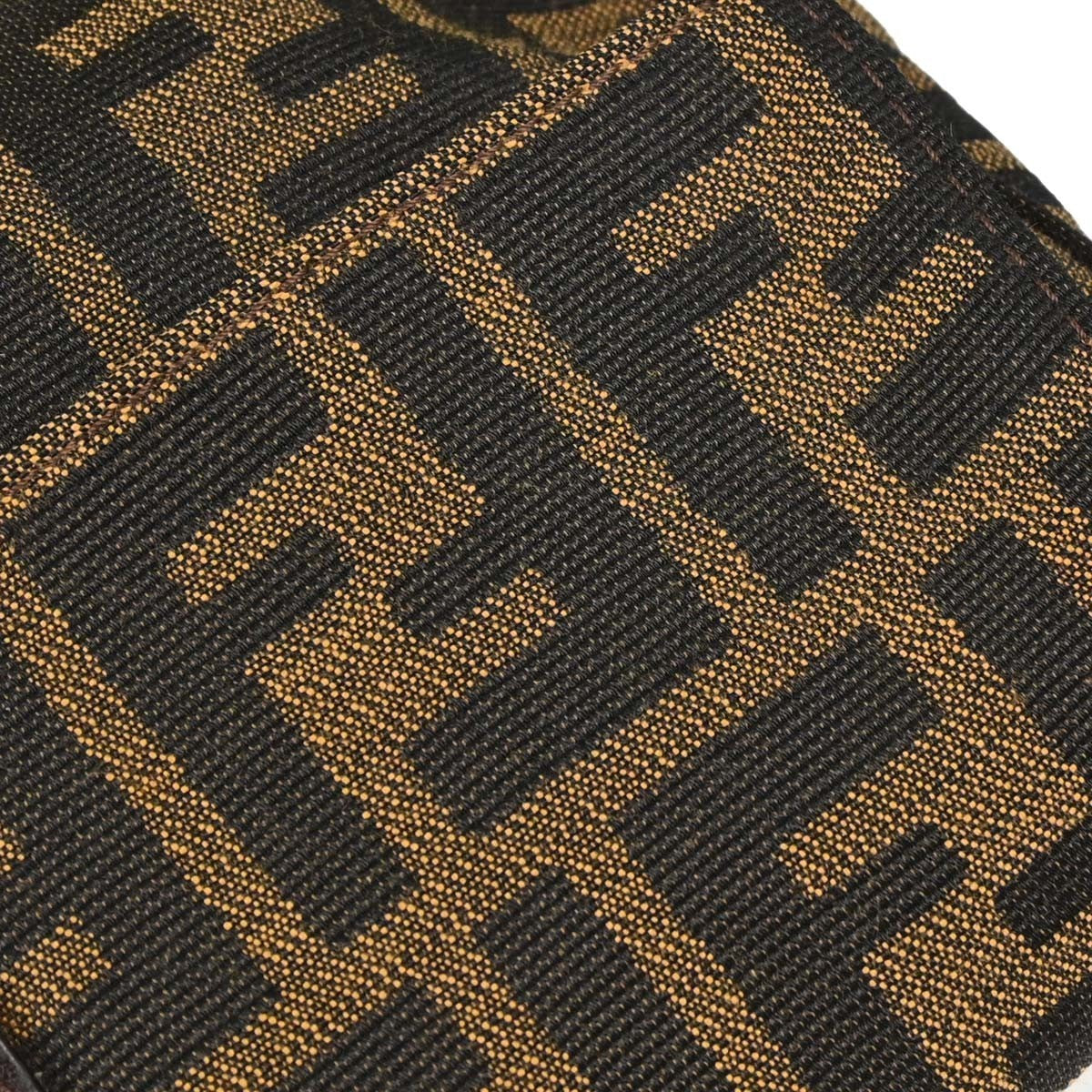 Fendi Baguette Zucca Vintage Shoulder Bag in Brown Canvas