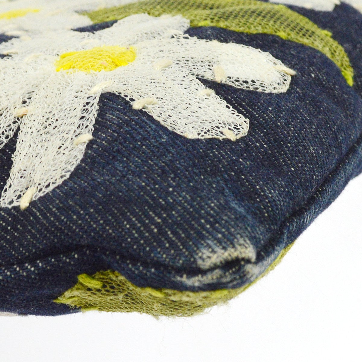 Fendi Daisy Tote Vintage Tote Bag in Navy Denim