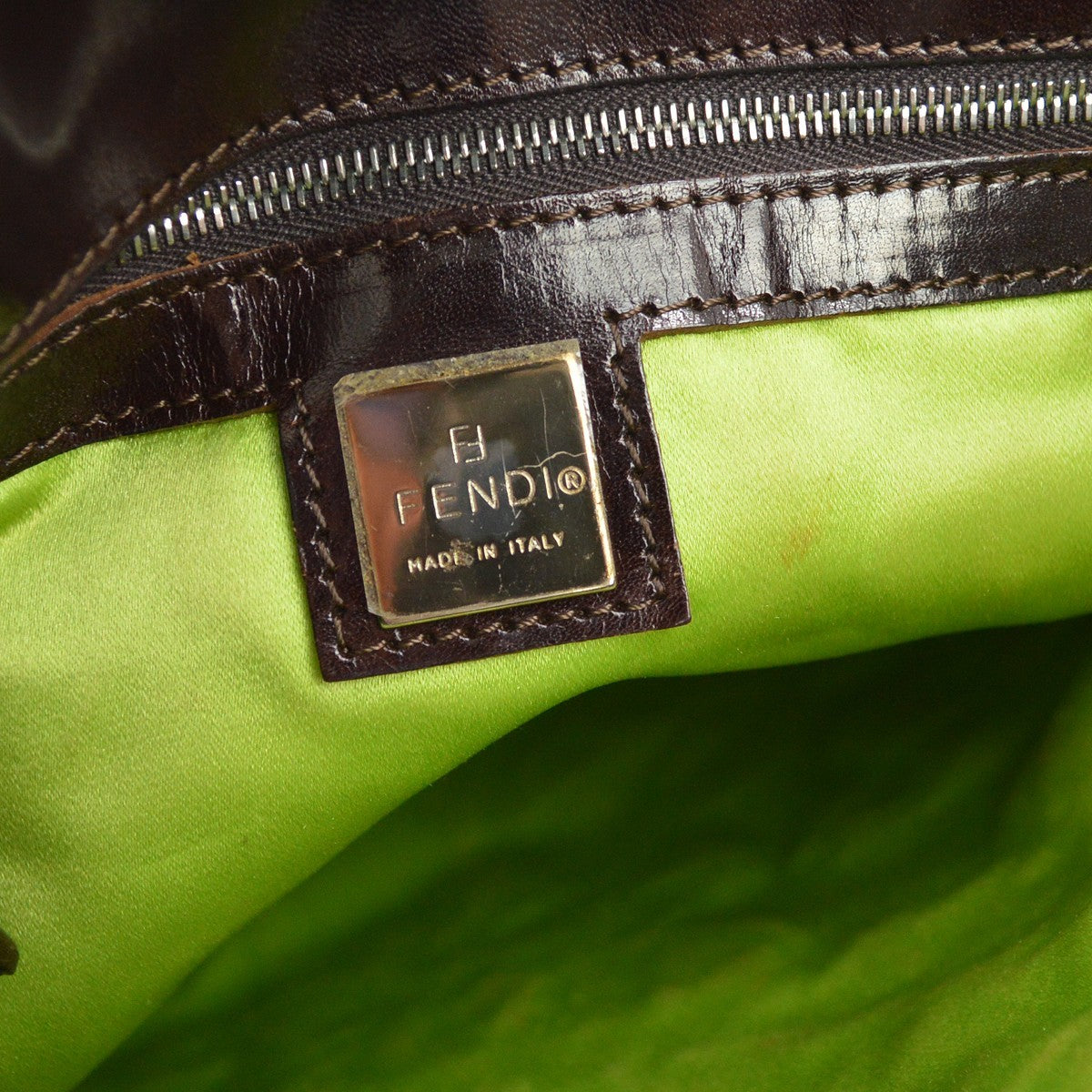 Fendi Daisy Tote Vintage Tote Bag in Navy Denim