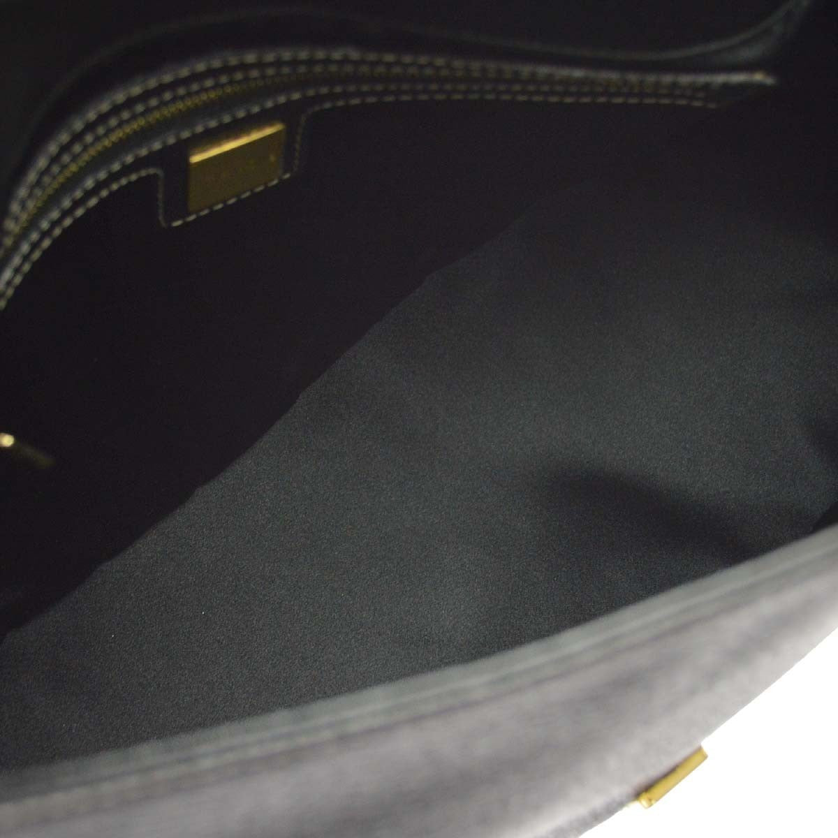 Fendi Mamma Baguette Vintage Shoulder Bag in Black Leather