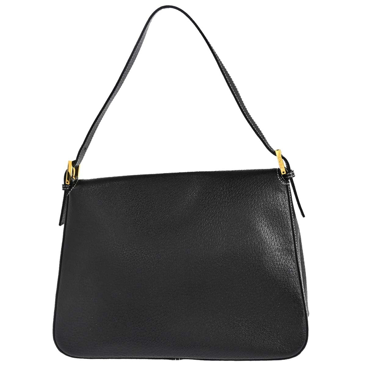 Fendi Mamma Baguette Vintage Shoulder Bag in Black Leather