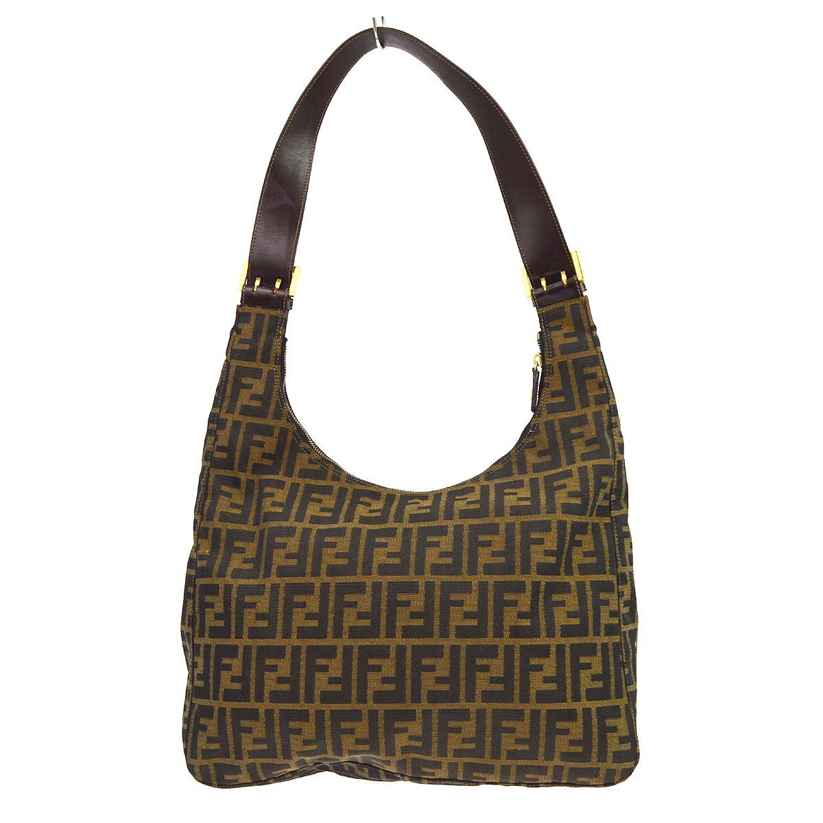 Fendi Zucca Vintage Shoulder Bag in Brown Zucca Canvas