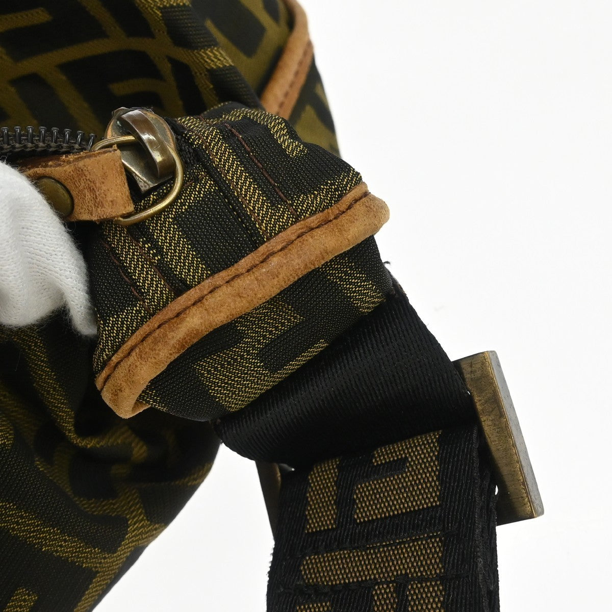 Fendi Zucca Vintage Shoulder Bag in Brown Zucca Canvas