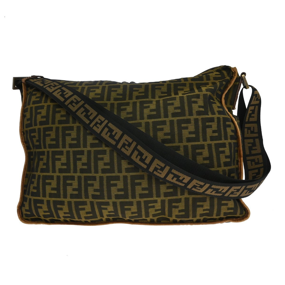 Fendi Zucca Vintage Shoulder Bag in Brown Zucca Canvas