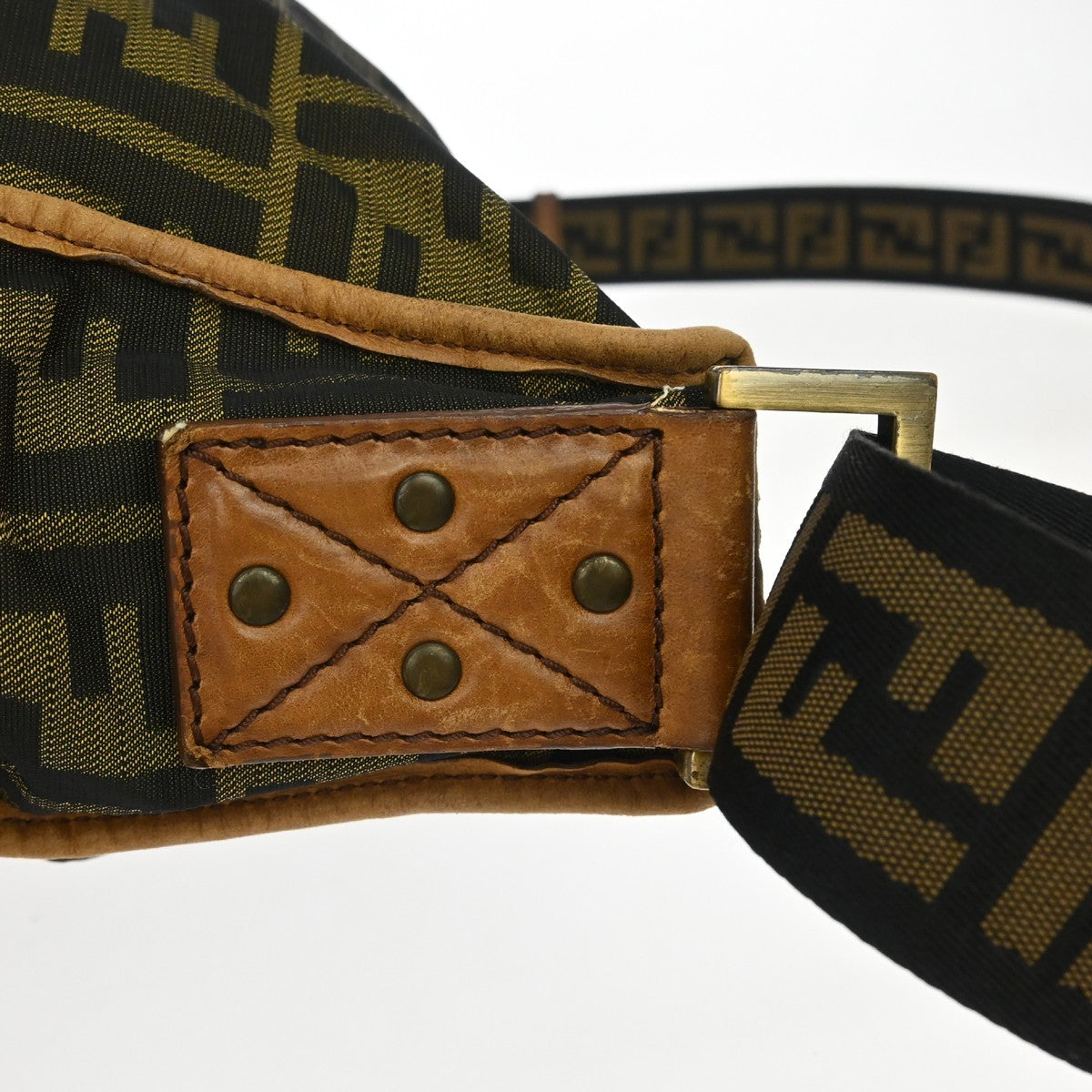 Fendi Zucca Vintage Shoulder Bag in Brown Zucca Canvas