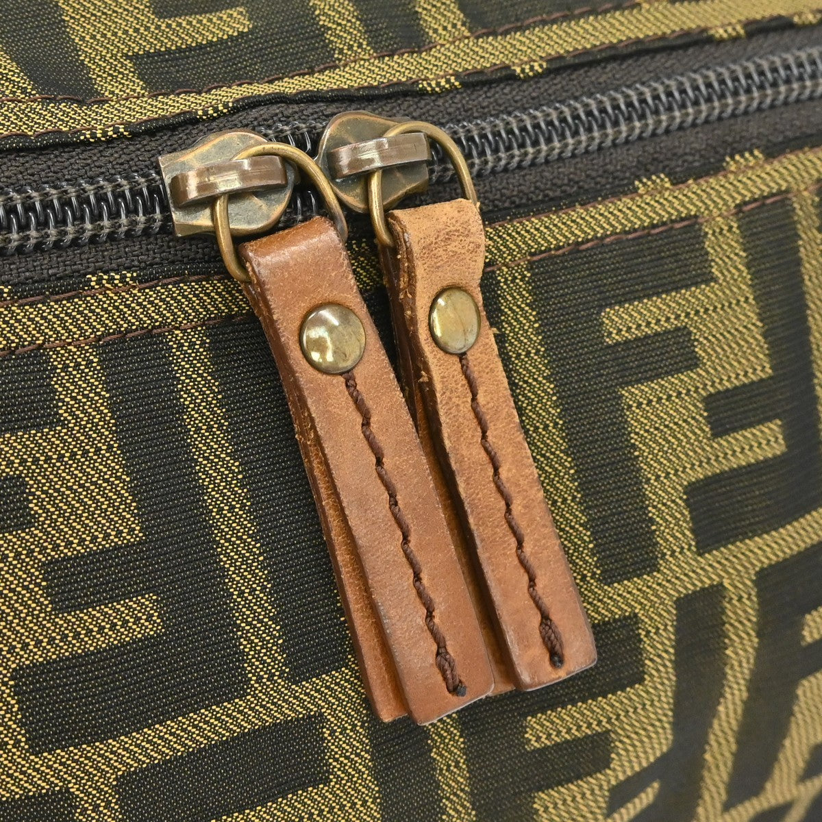 Fendi Zucca Vintage Shoulder Bag in Brown Zucca Canvas