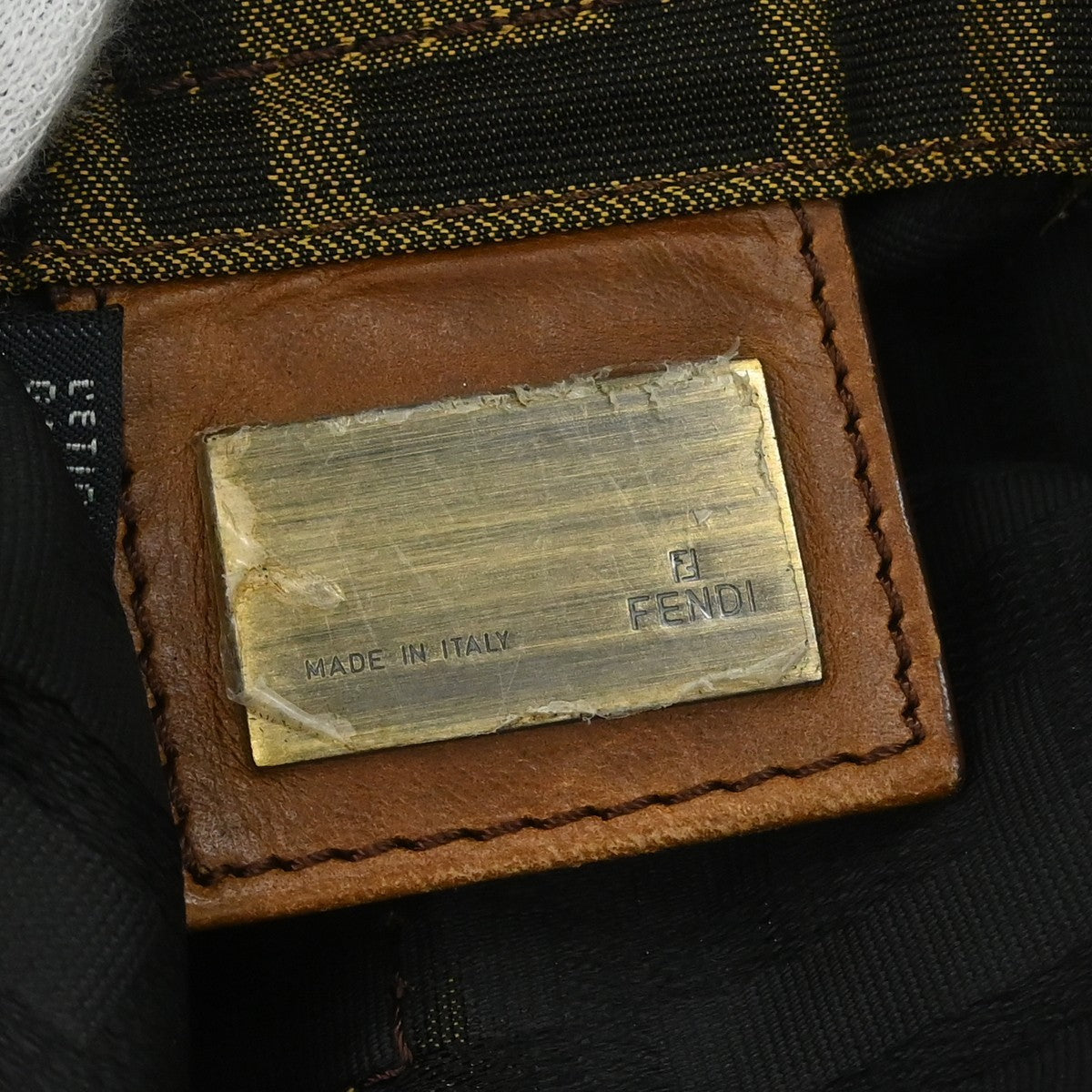 Fendi Zucca Vintage Shoulder Bag in Brown Zucca Canvas