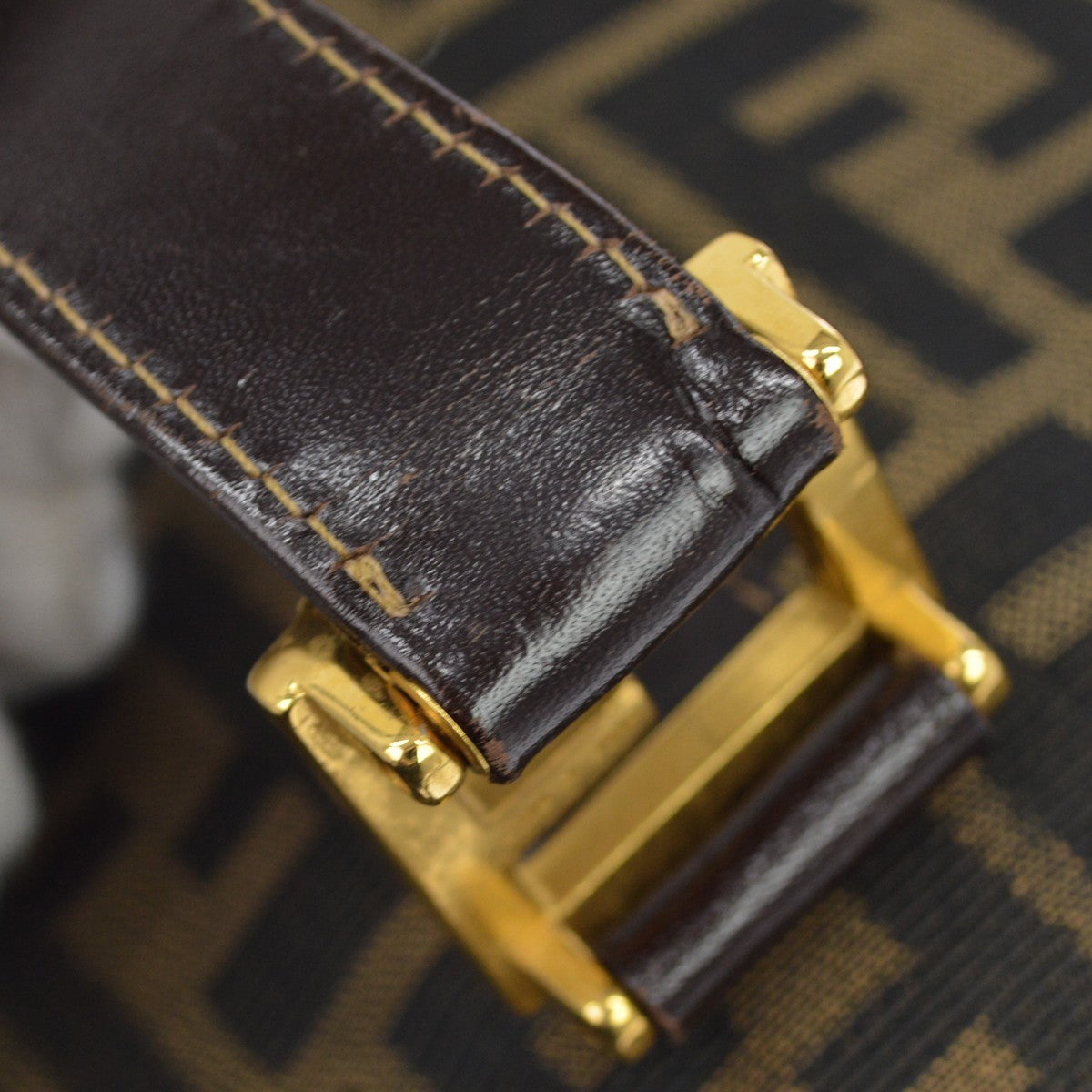 Fendi Zucca Tote Vintage Tote Bag in Brown Canvas