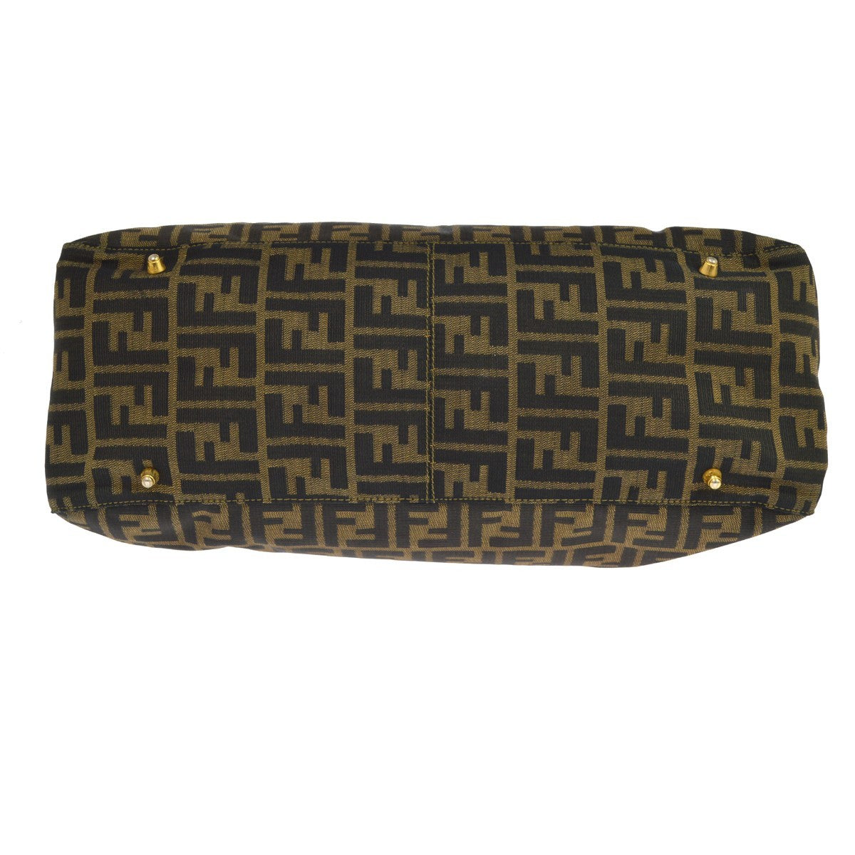 Fendi Zucca Tote Vintage Tote Bag in Brown Canvas
