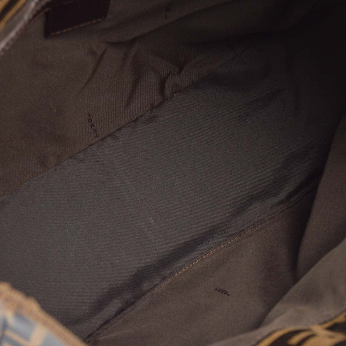 Fendi Zucca Tote Vintage Tote Bag in Brown Zucca Canvas and Leather