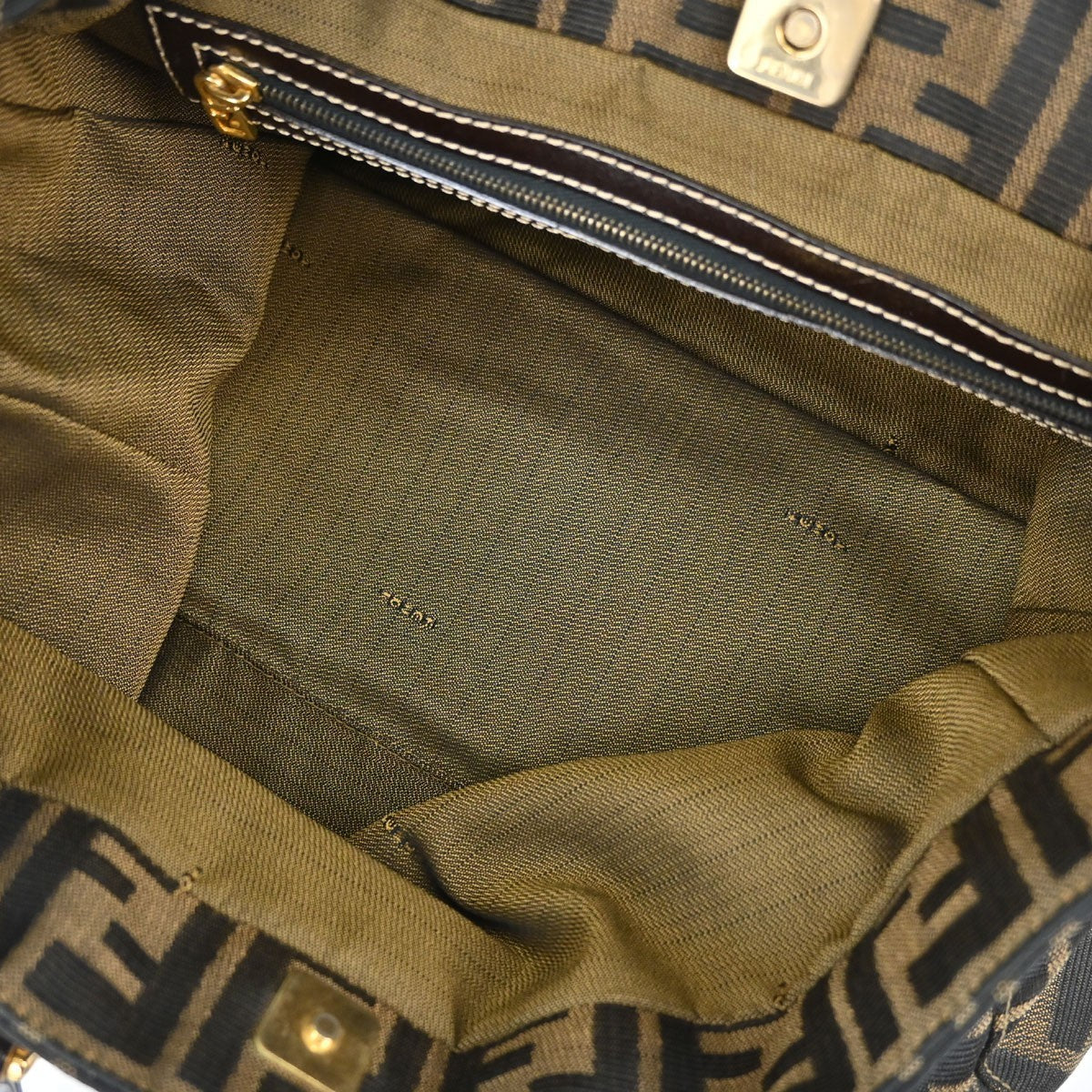 Fendi Zucca Tote Vintage in Brown Zucca Canvas