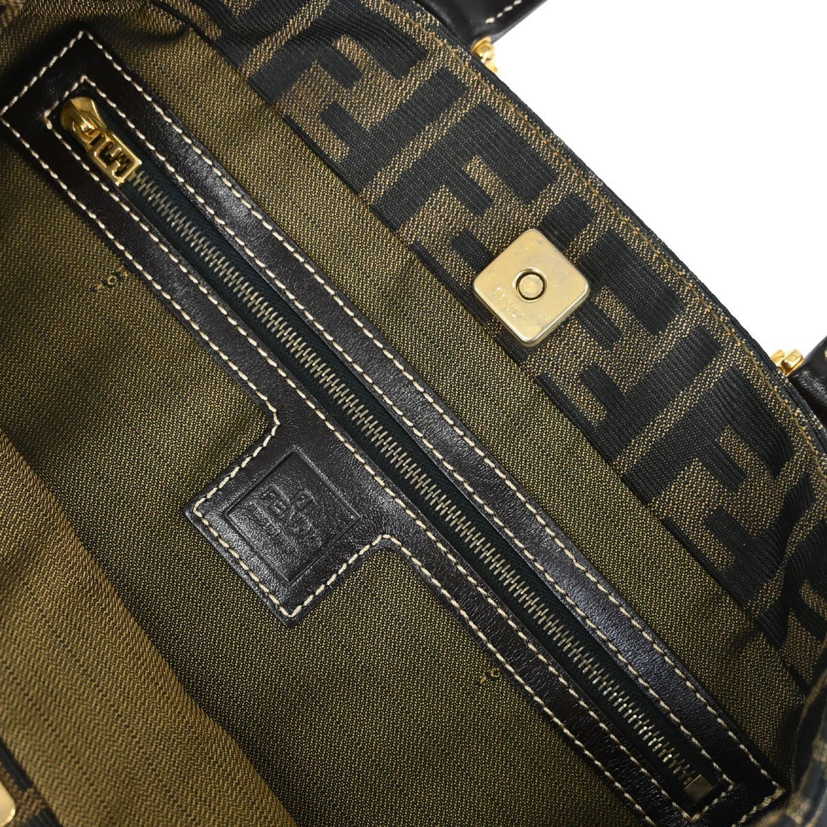 Fendi Zucca Tote Vintage in Brown Zucca Canvas