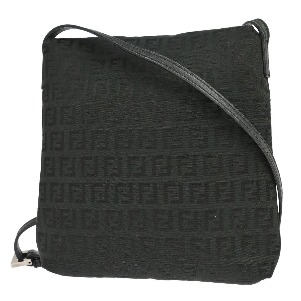 Fendi Zucchino Crossbody Vintage in Black Zucchino Canvas