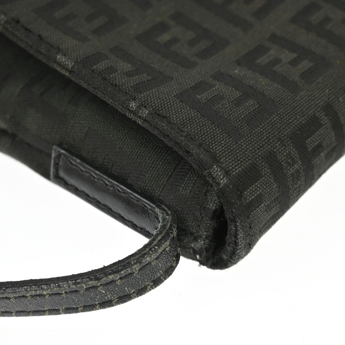 Fendi Zucchino Crossbody Vintage in Black Zucchino Canvas