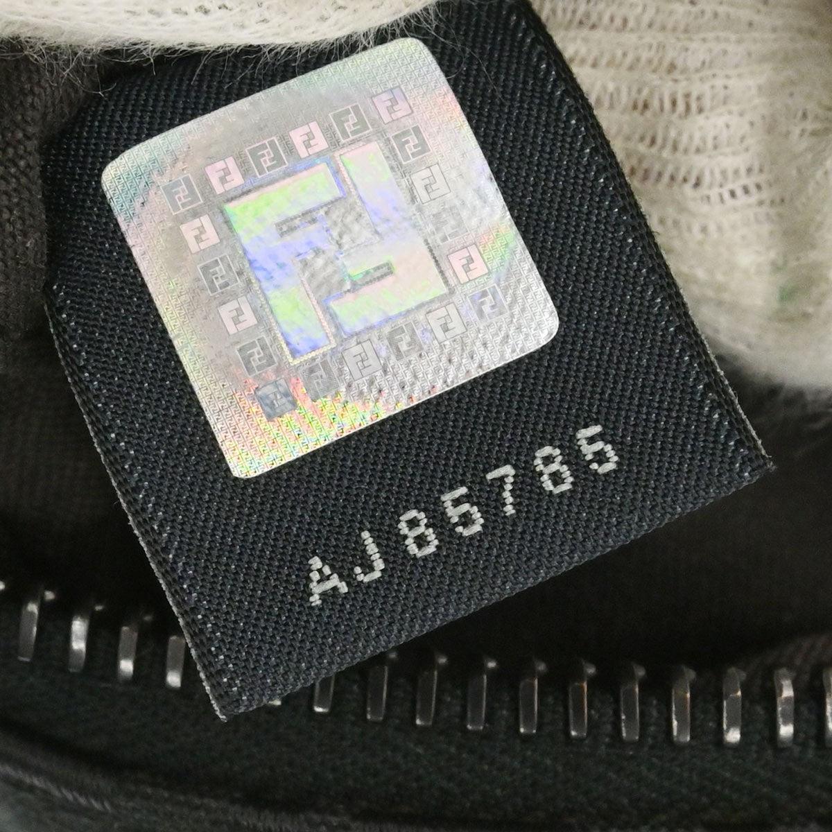 Fendi Zucchino Crossbody Vintage in Black Zucchino Canvas