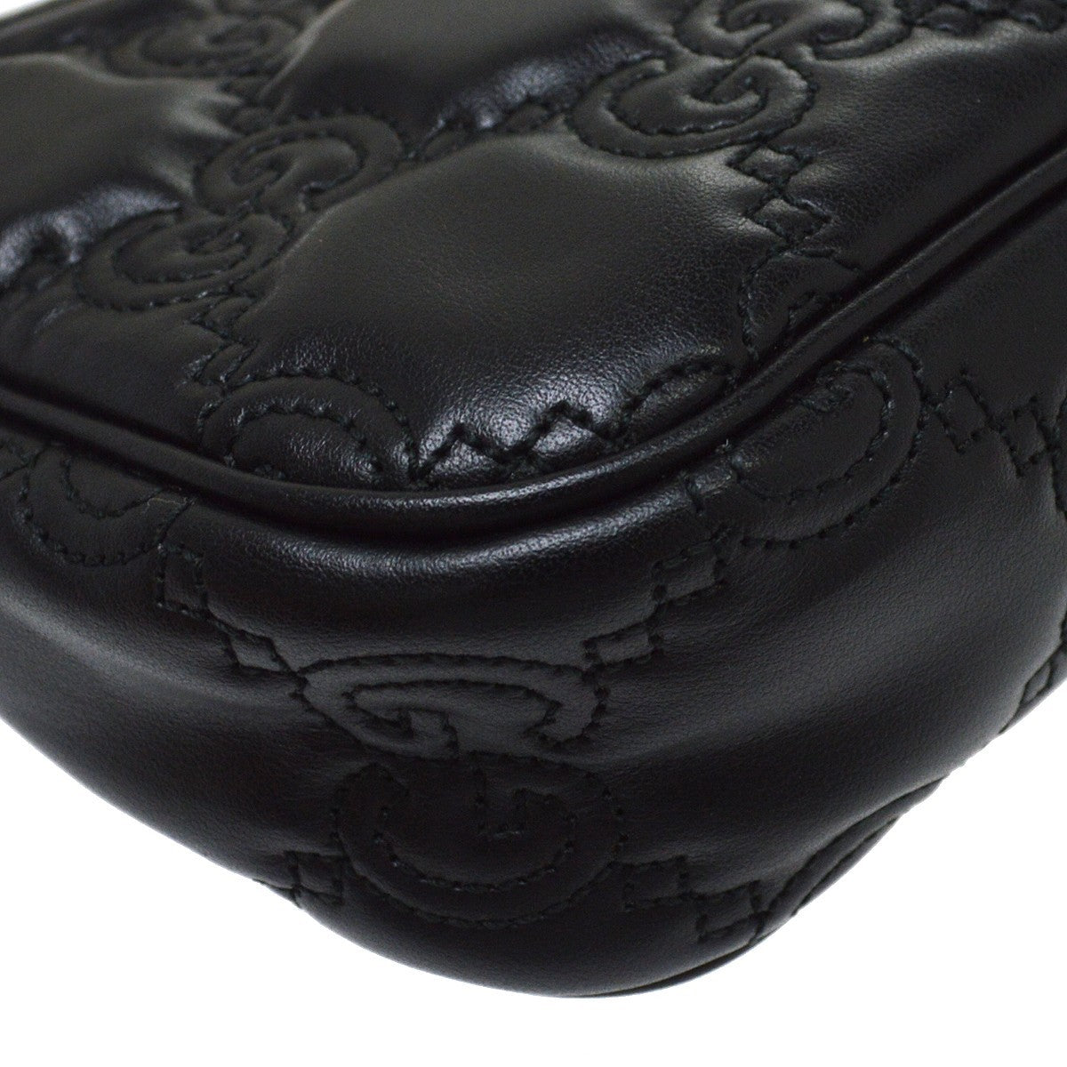 Gucci GG 2way Vintage Handbag in Black Leather