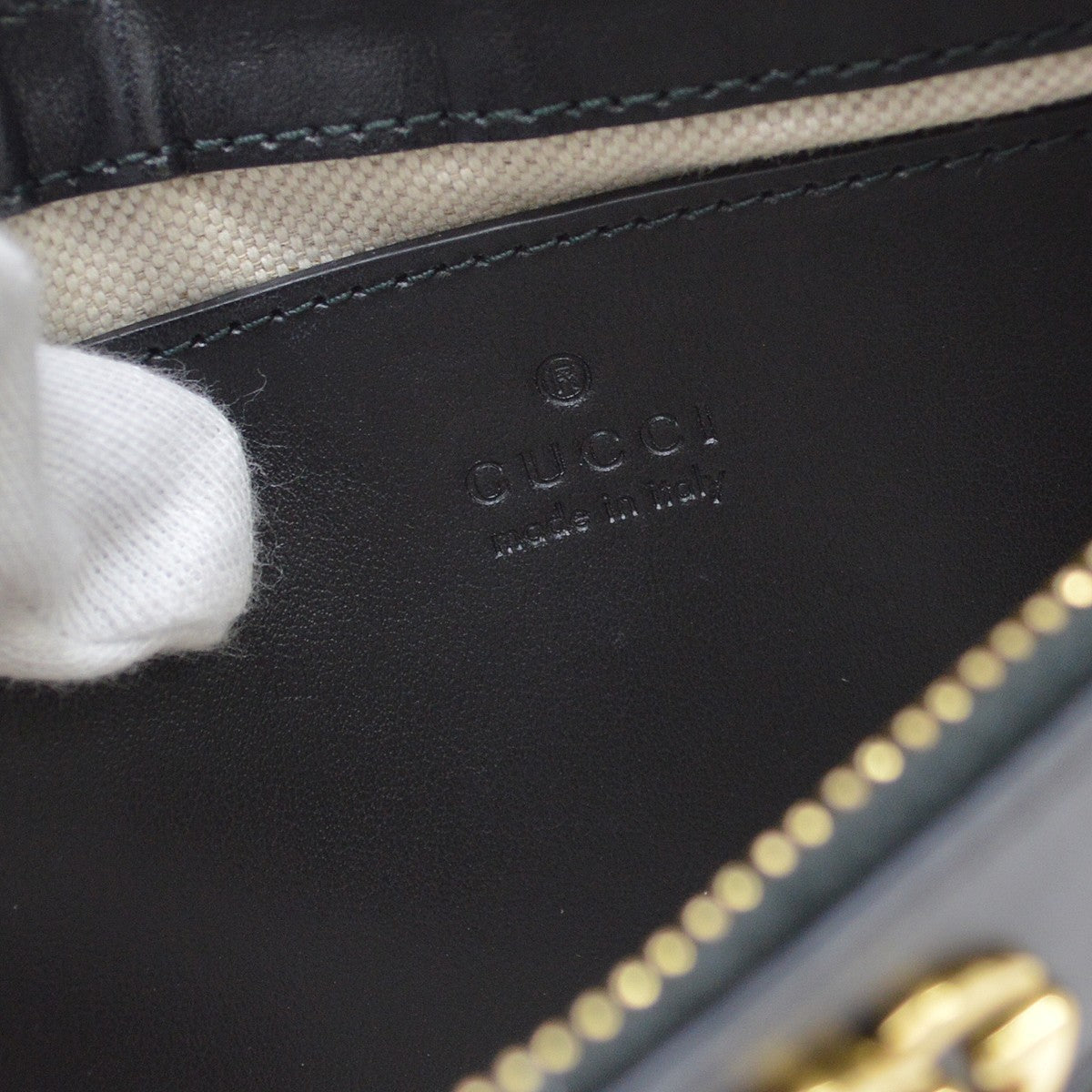 Gucci GG 2way Vintage Handbag in Black Leather