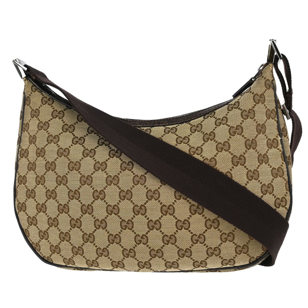 Gucci GG Shoulder Bag Vintage in Brown GG Canvas