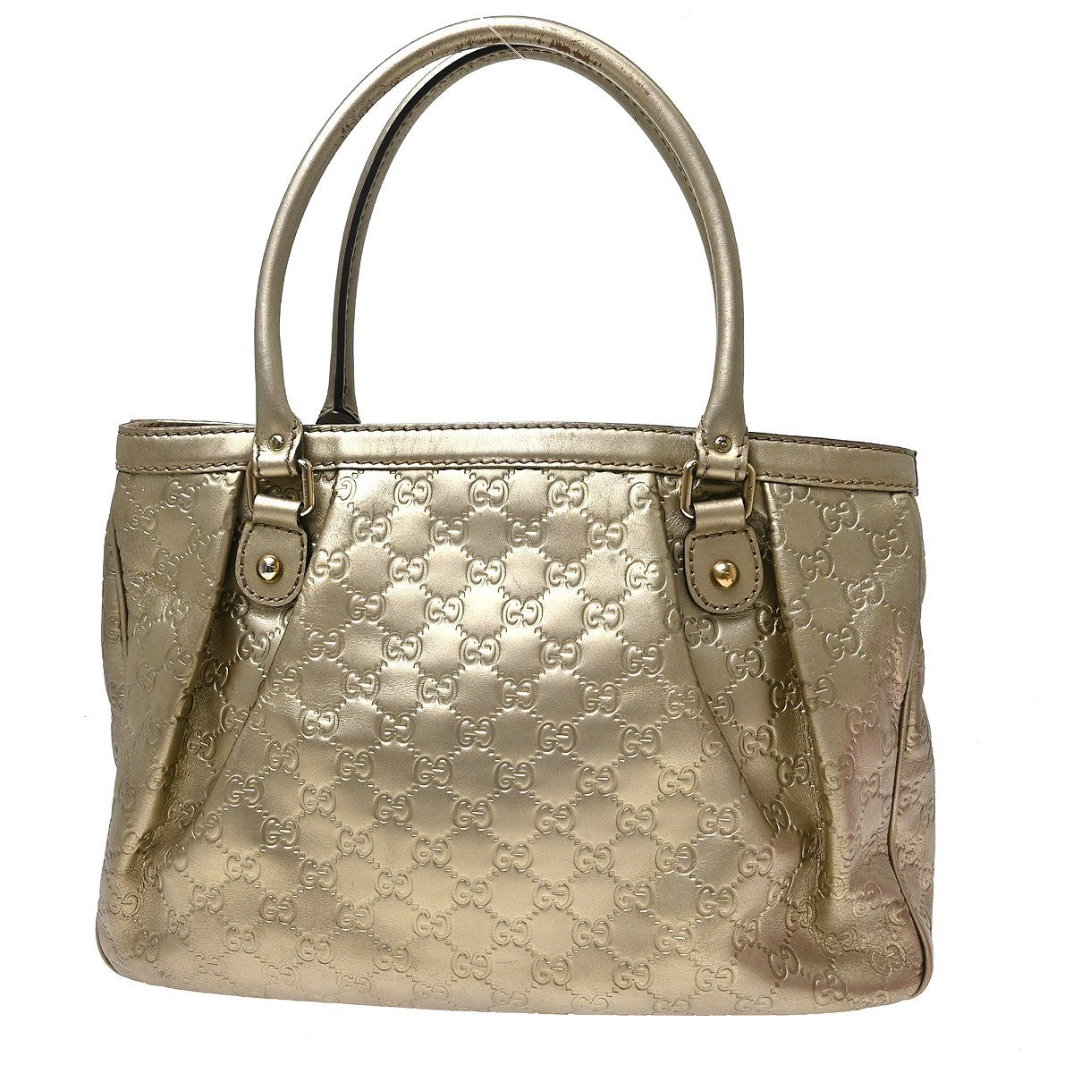 Gucci Guccissima Tote Vintage Tote Bag in Gold Guccissima Leather