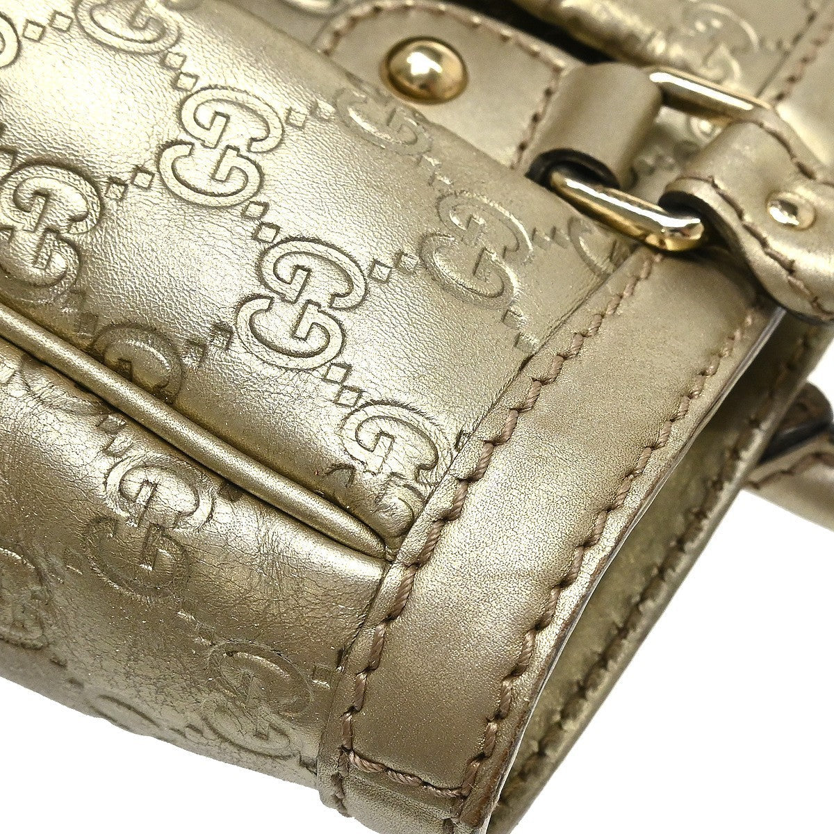 Gucci Guccissima Tote Vintage Tote Bag in Gold Guccissima Leather