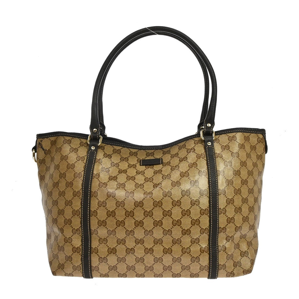 Gucci Joy Tote Vintage Tote Bag in Brown GG Crystal Canvas