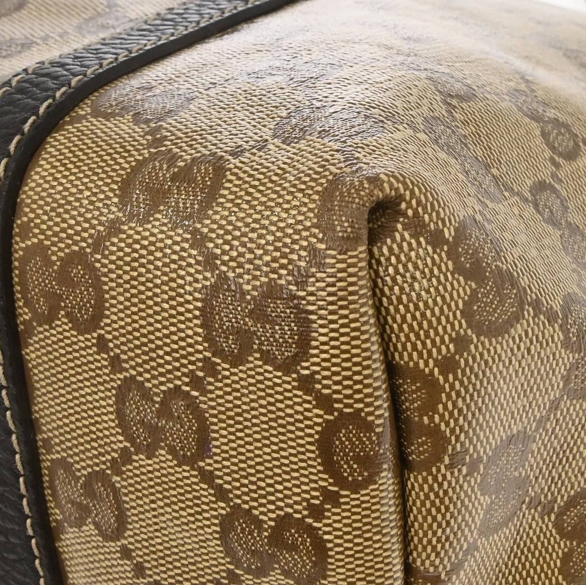 Gucci Joy Tote Vintage Tote Bag in Brown GG Crystal Canvas