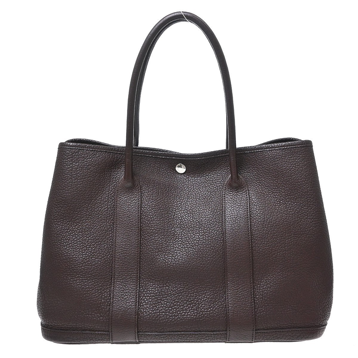 Hermès Garden Party 36 PM Vintage Tote Bag in Brown Canvas and Negonda Leather