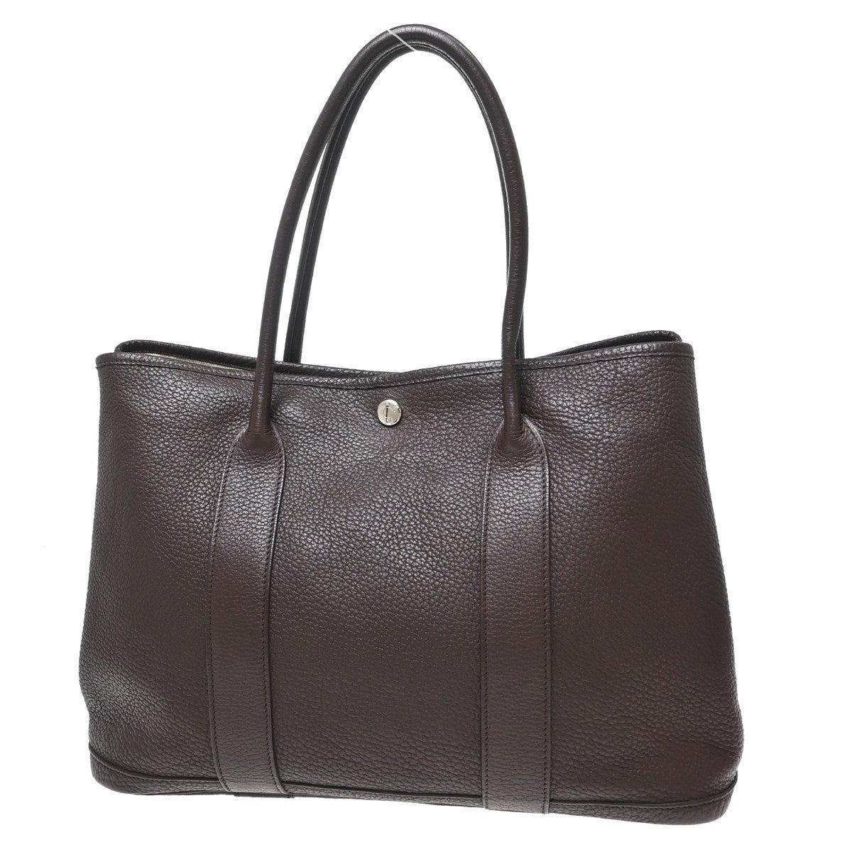 Hermès Garden Party 36 PM Vintage Tote Bag in Brown Canvas and Negonda Leather