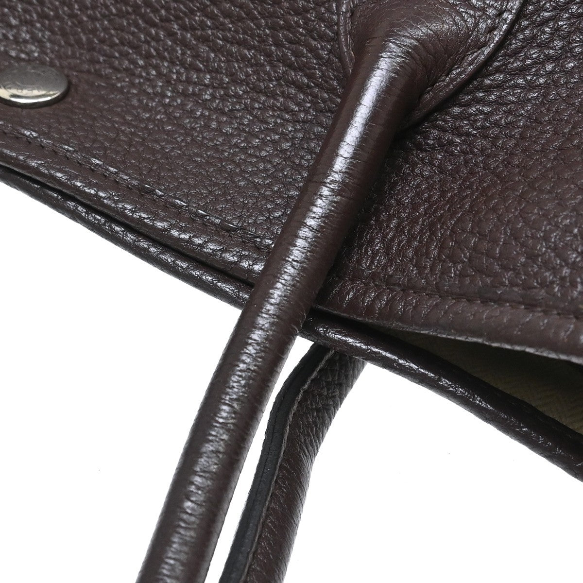Hermès Garden Party 36 PM Vintage Tote Bag in Brown Canvas and Negonda Leather