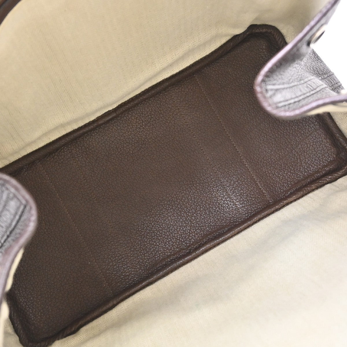 Hermès Garden Party 36 PM Vintage Tote Bag in Brown Canvas and Negonda Leather