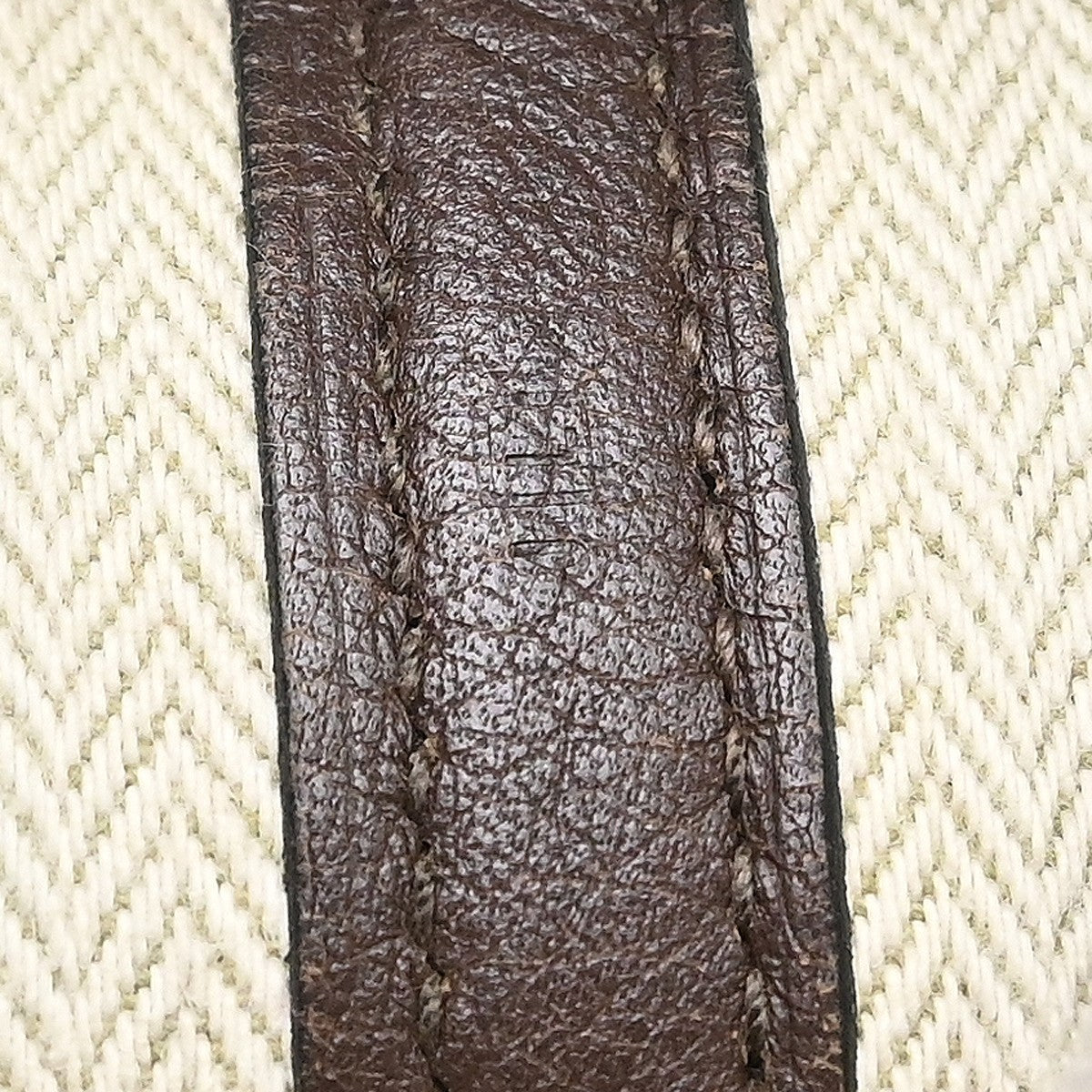 Hermès Garden Party 36 PM Vintage Tote Bag in Brown Canvas and Negonda Leather
