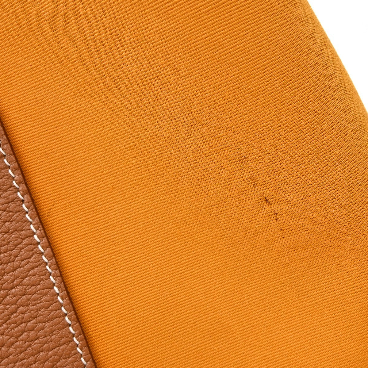 Hermès Garden Party Vintage Tote Bag in Saffron Yellow Canvas