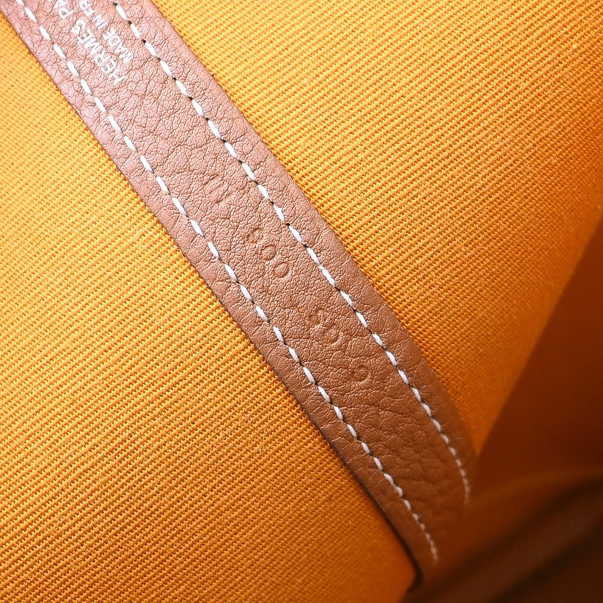 Hermès Garden Party Vintage Tote Bag in Saffron Yellow Canvas