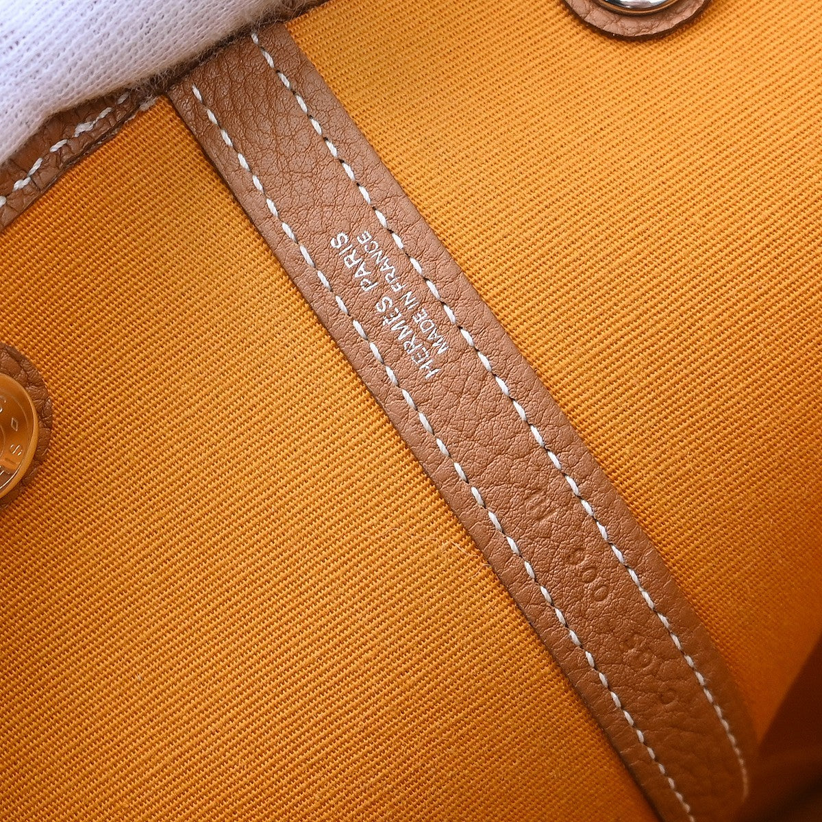 Hermès Garden Party Vintage Tote Bag in Saffron Yellow Canvas