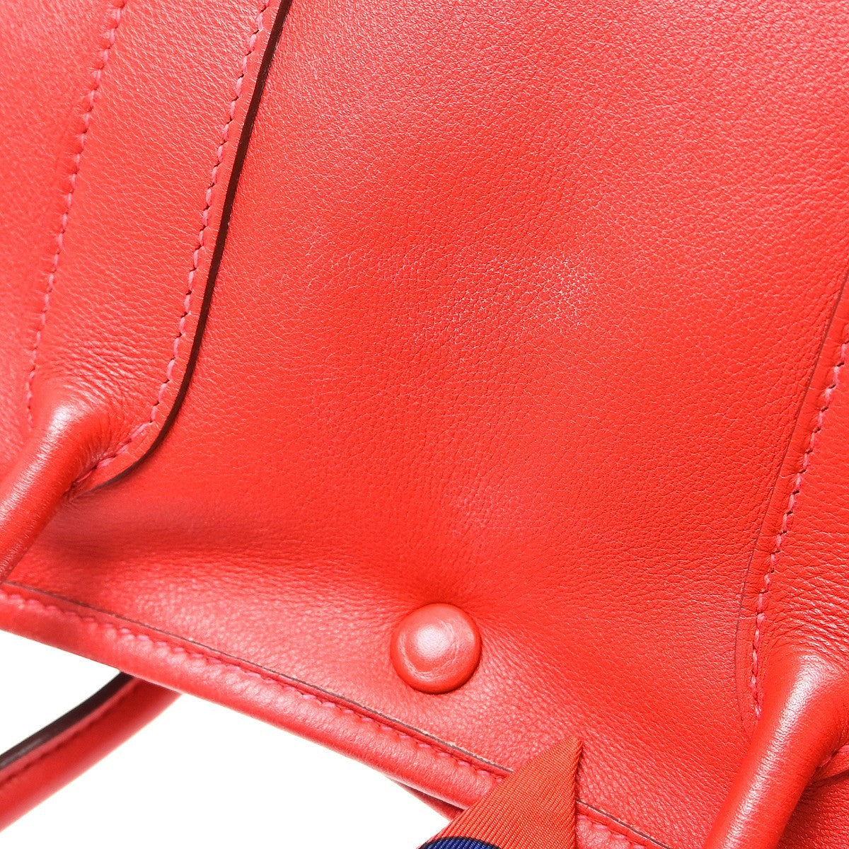 Hermès Garden Twilly 30 TPM Vintage Tote Bag in Rouge H Swift Leather