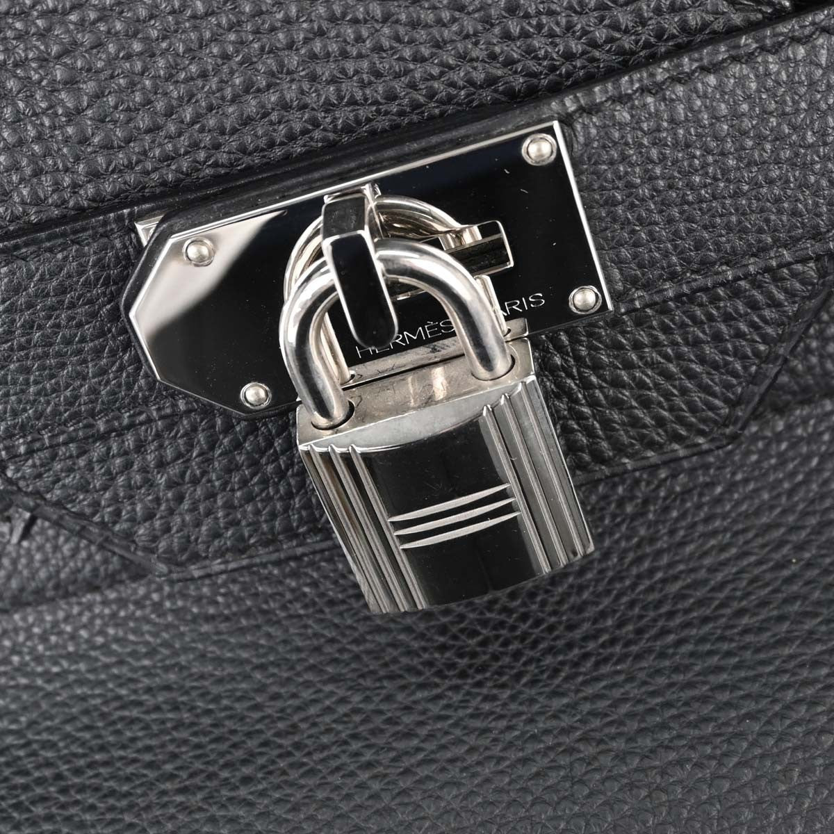 Hermès Haut à Courroies 50 Vintage Travel Bag in Black Togo Leather