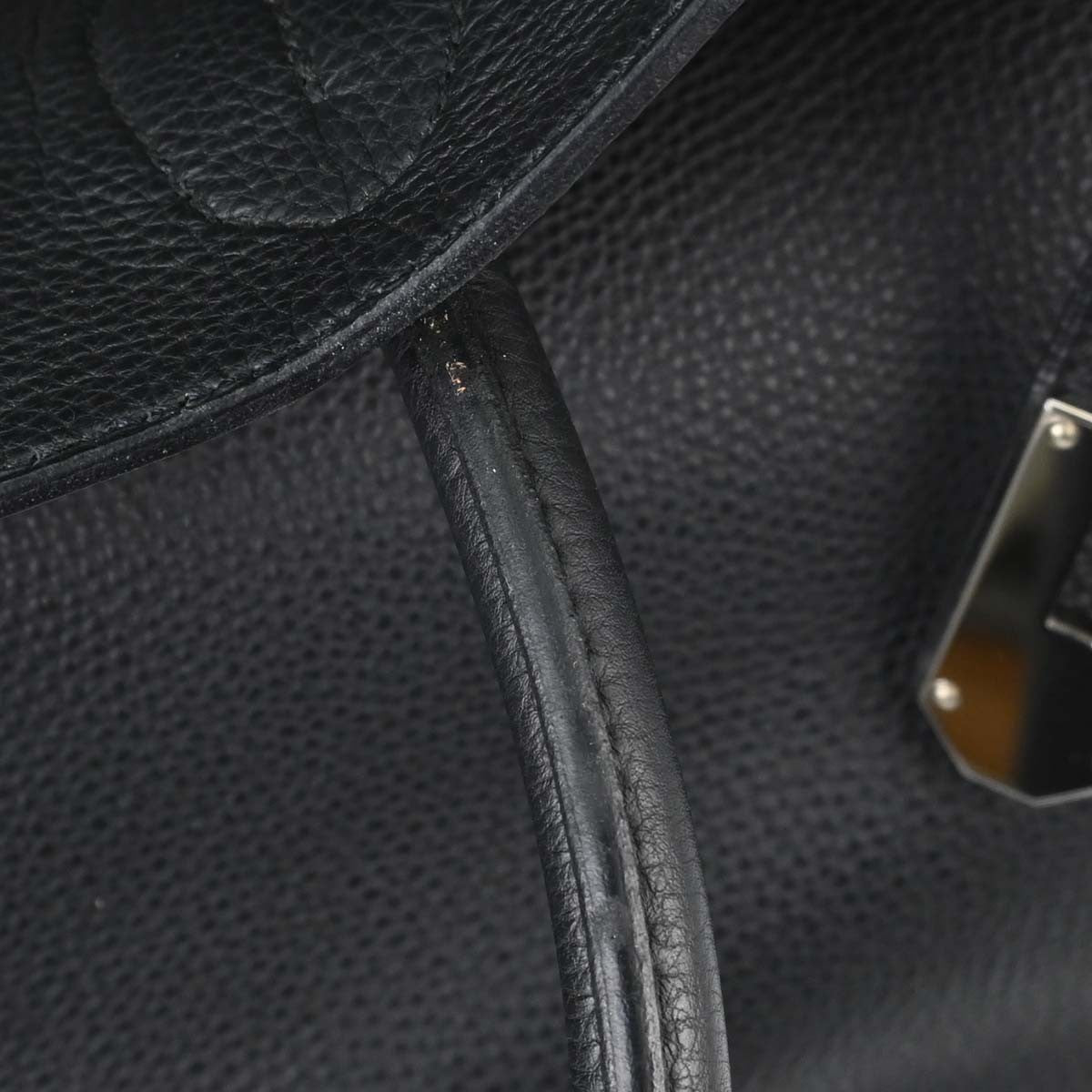 Hermès Haut à Courroies 50 Vintage Travel Bag in Black Togo Leather