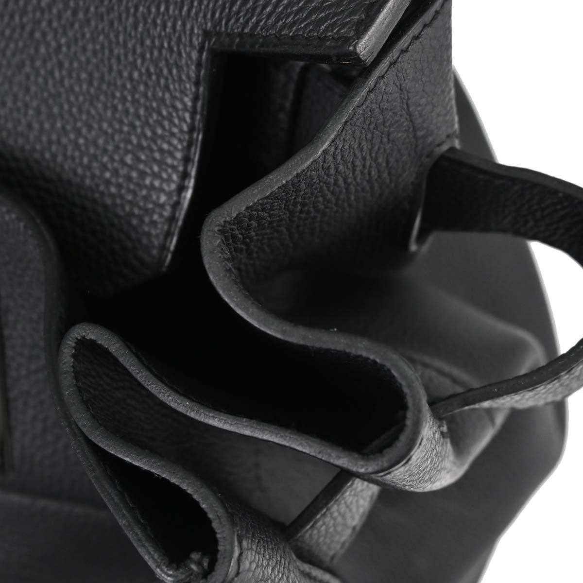 Hermès Haut à Courroies 50 Vintage Travel Bag in Black Togo Leather
