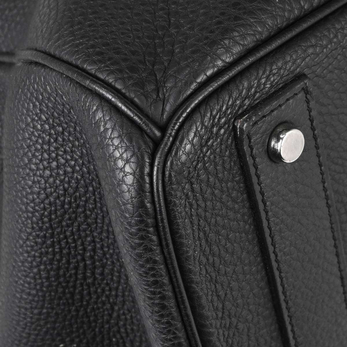 Hermès Haut à Courroies 50 Vintage Travel Bag in Black Togo Leather