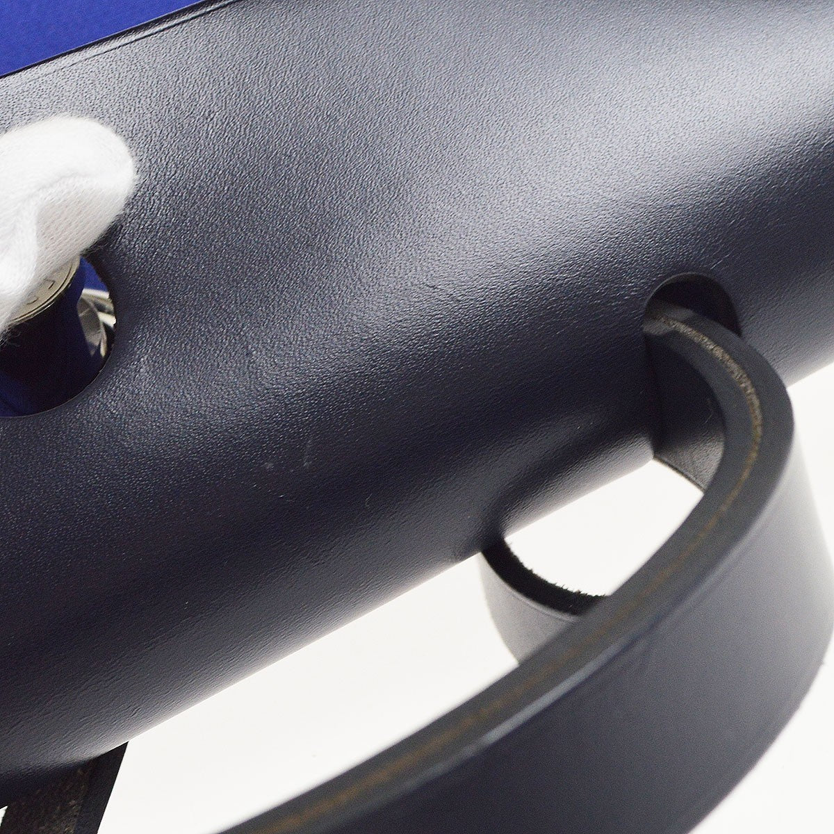 Hermès Herbag Zip PM 31 Vintage Handbag in Blue Canvas