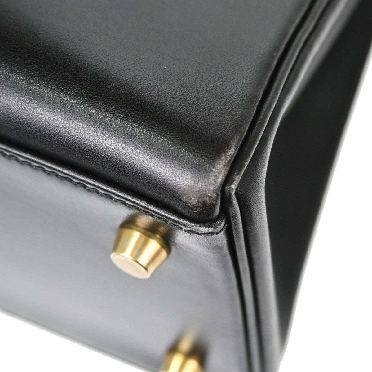 Hermès Kelly 28 Retourne Vintage 2-in-1 Handbag in Black Gulliver Leather