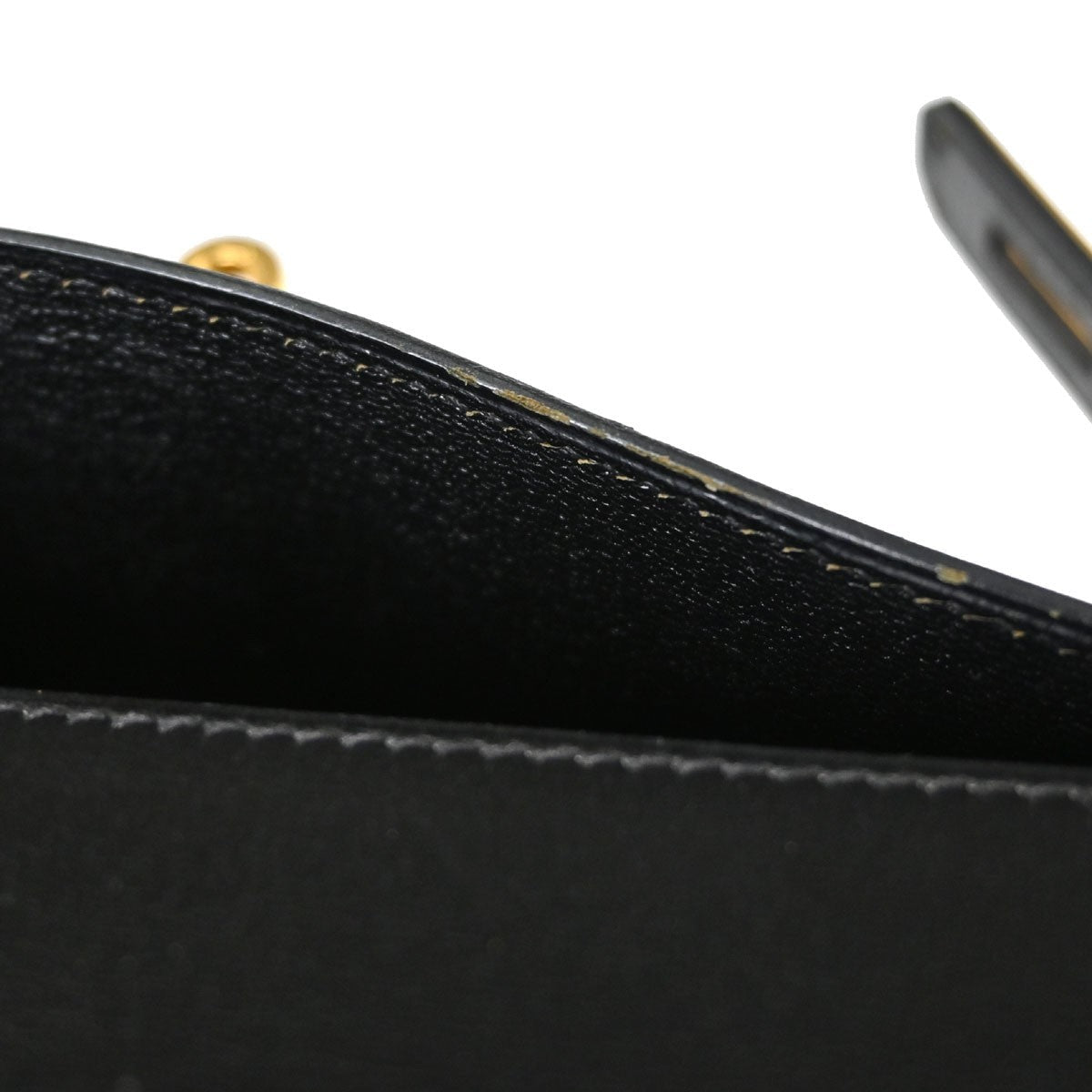 Hermès Kelly 32 Sellier Vintage Handbag in Black Box Calf Leather