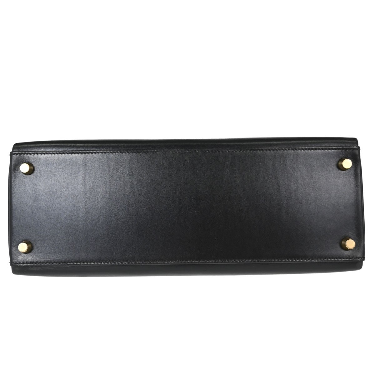 Hermès Kelly 32 Sellier Vintage Handbag in Black Box Calf Leather