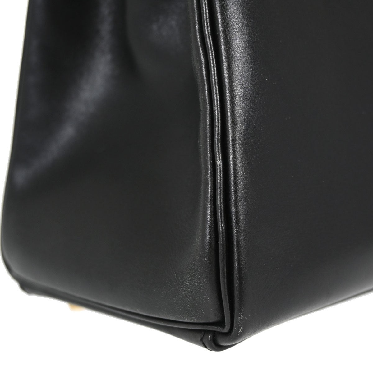 Hermès Kelly 32 Sellier Vintage Handbag in Black Box Calf Leather