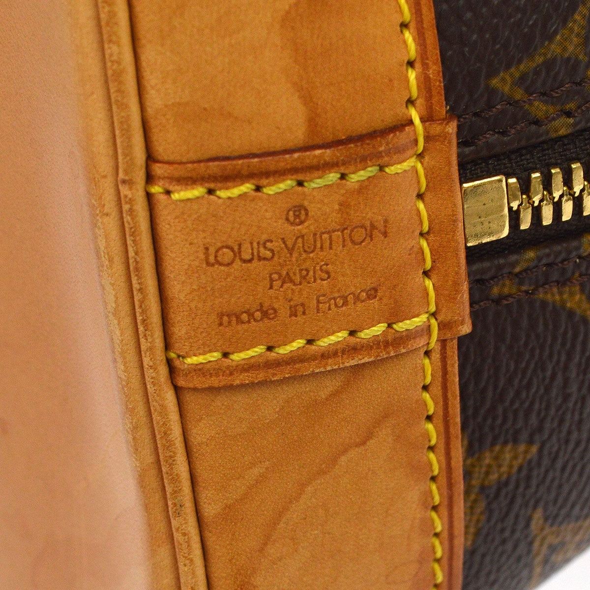 Louis Vuitton Alma Vintage Handbag in Brown Canvas