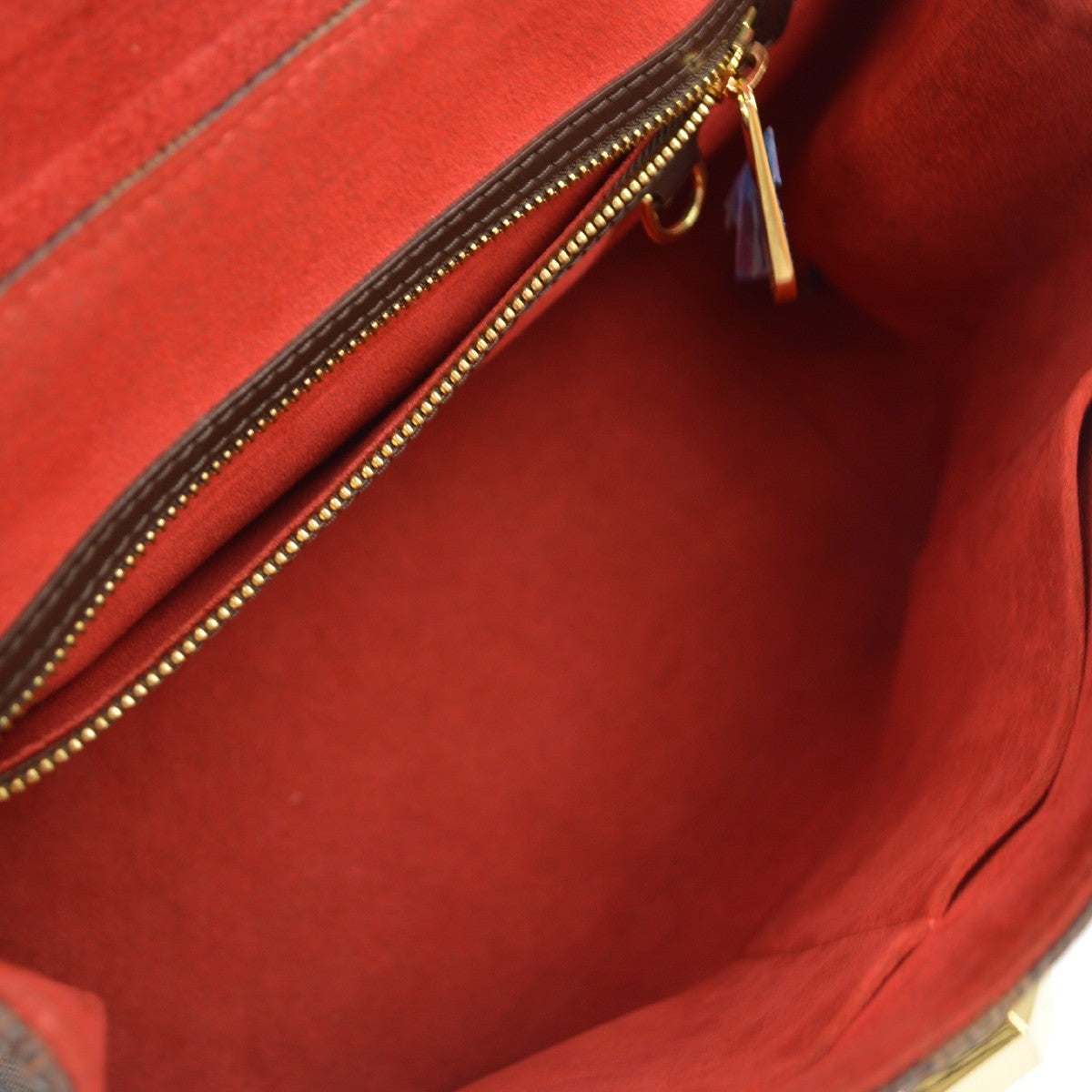 Louis Vuitton Bergamo MM Vintage Handbag in Brown Damier Ebène Canvas