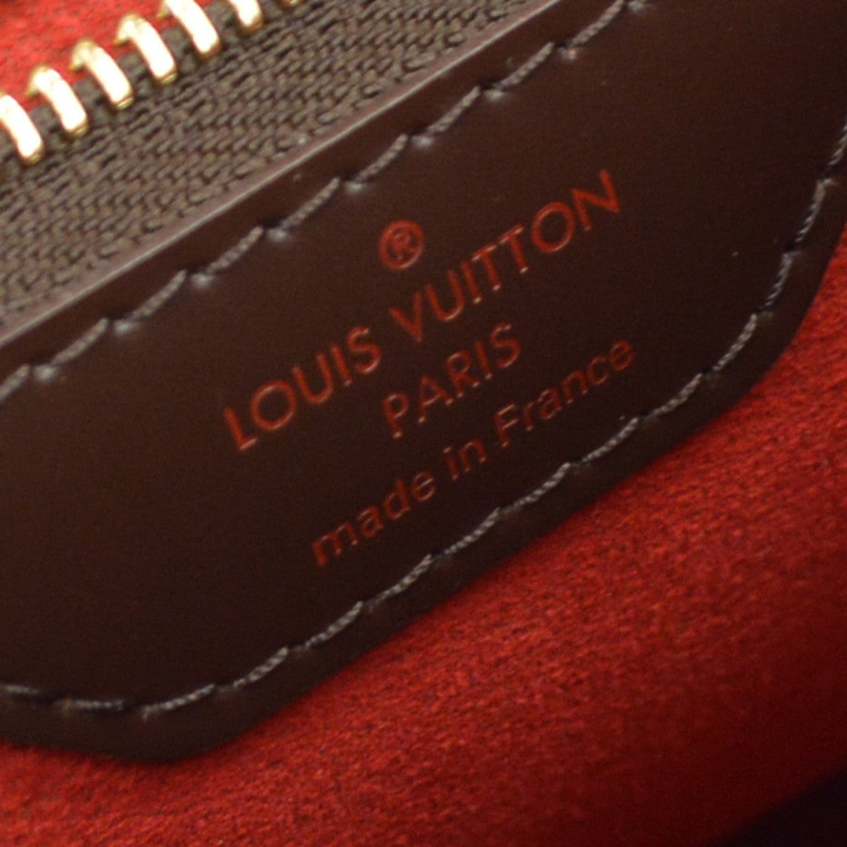 Louis Vuitton Bergamo MM Vintage Handbag in Brown Damier Ebène Canvas